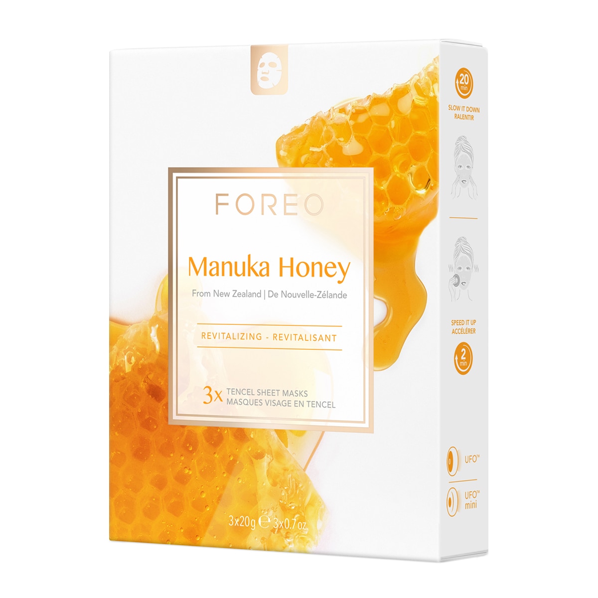 Mascarilla facial revitalizante Manuka Honey para piel madura FOREO 20 g 1