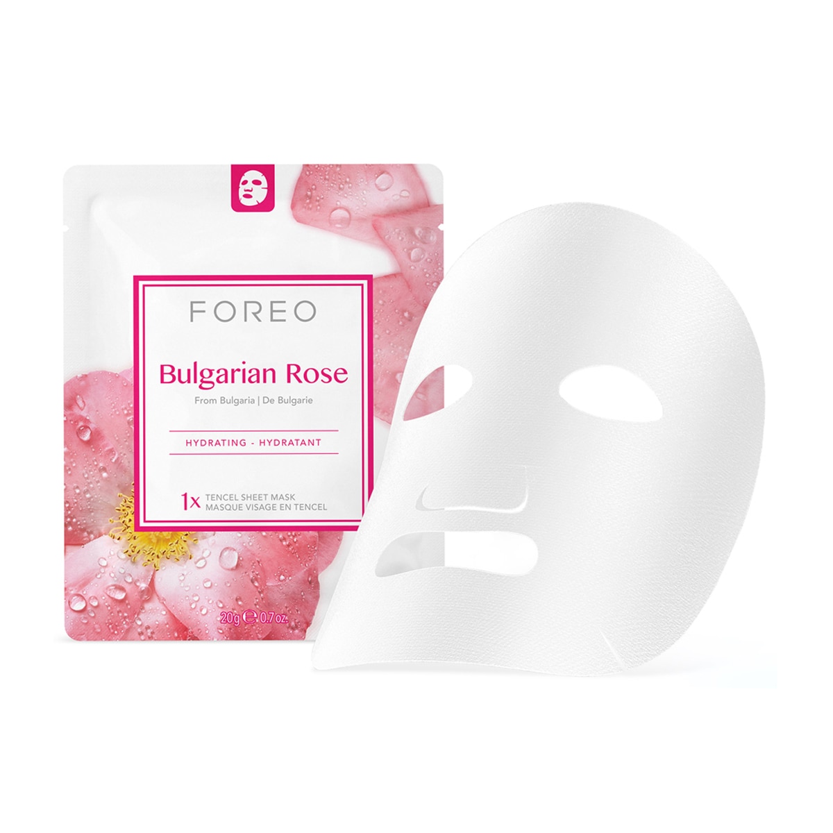 Mascarilla facial Bulgarian Rose para piel seca y apagada FOREO 20 g 3