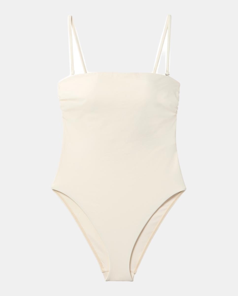 Fato de Banho com Decote Caicai Creme-6