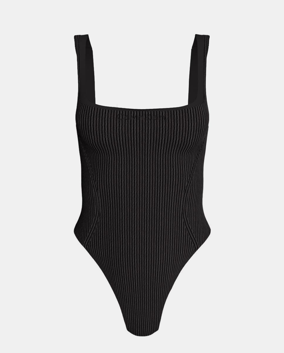 Fato de Banho Shapewear Preto-7
