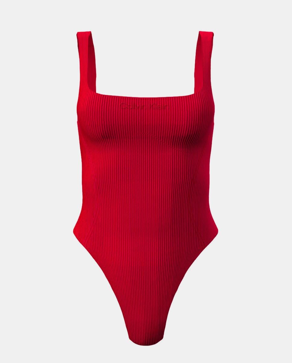 Fato de Banho Shapewear Vermelho-6