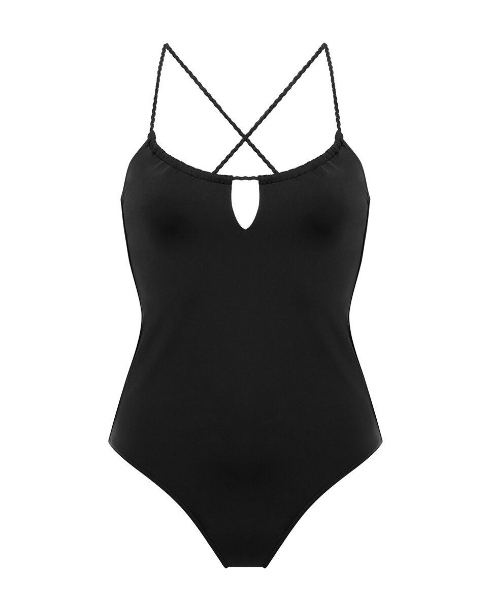 Fato de banho sem aros Preto-6