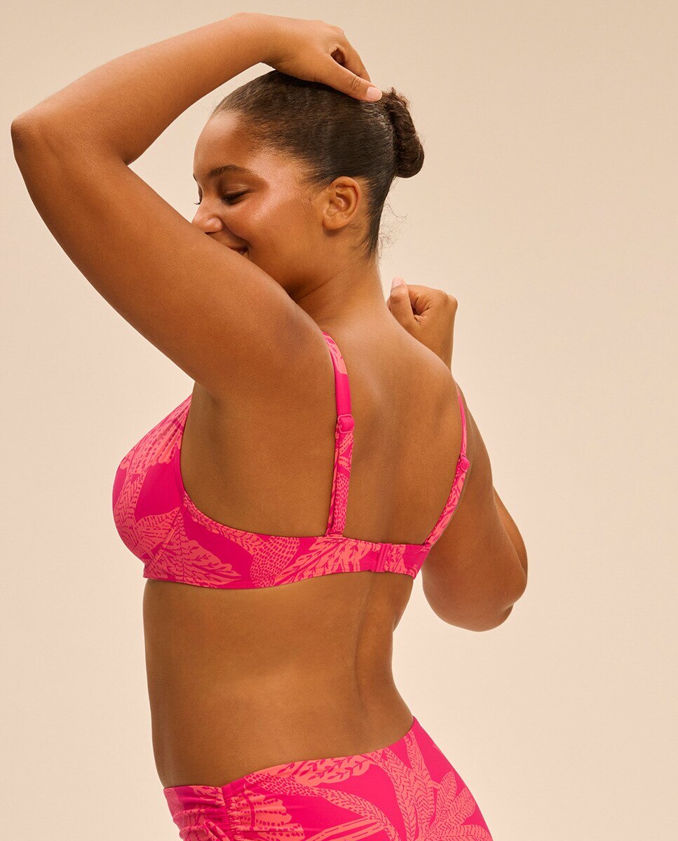 Top de Biquíni com Aro, Copa Completa Multicolor-2