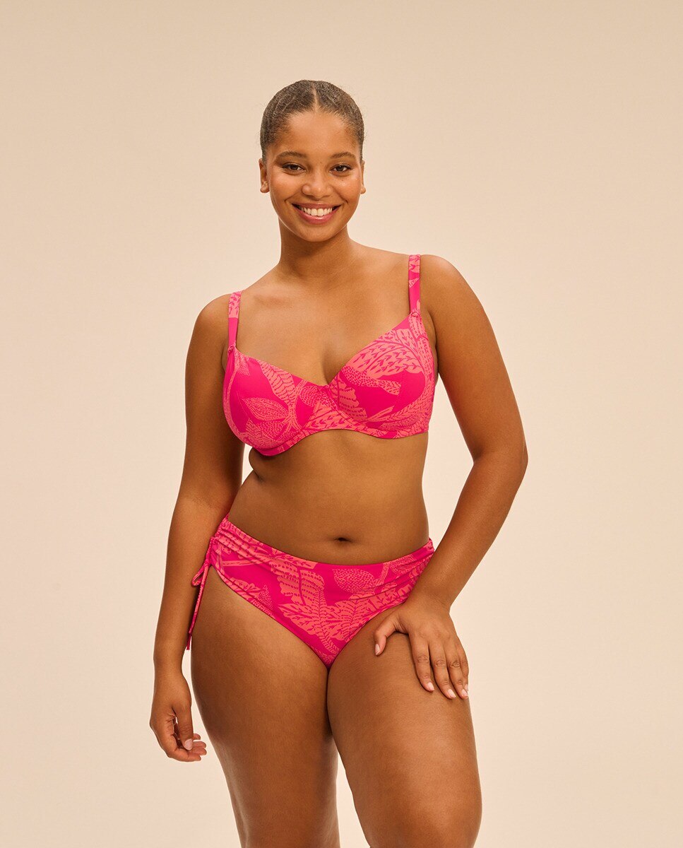 Top de Biquíni com Aro, Copa Completa Multicolor-4