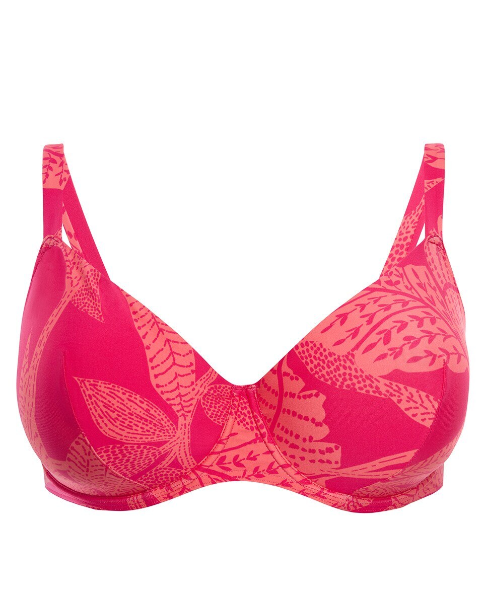 Top de Biquíni com Aro, Copa Completa Multicolor-3