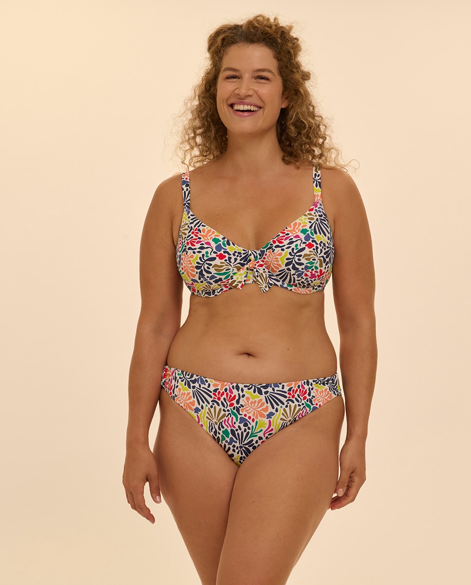 Top de biquíni com aro Multicolor-2