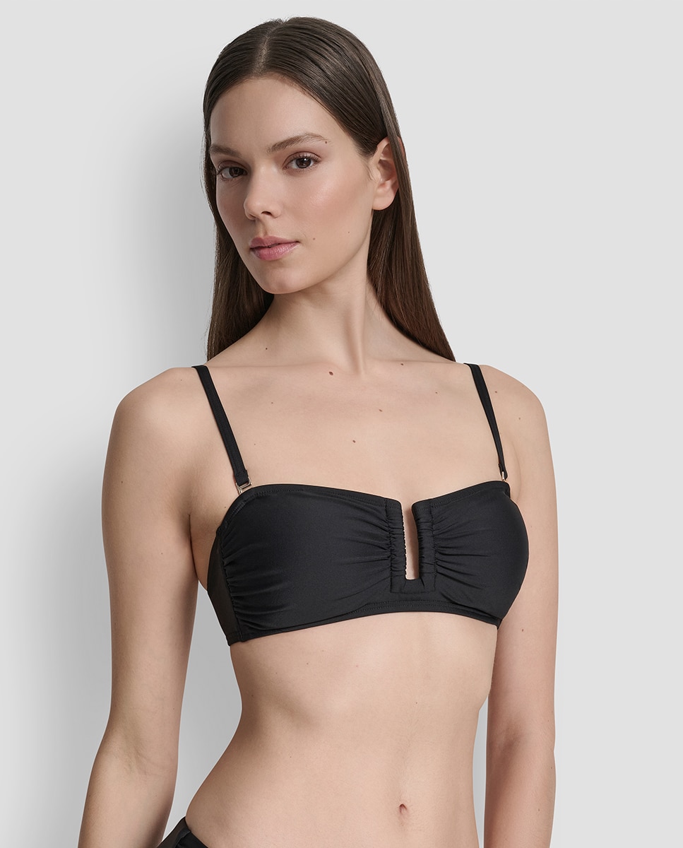 DKNY - Conjunto Bikini bandeau con aro forma U.