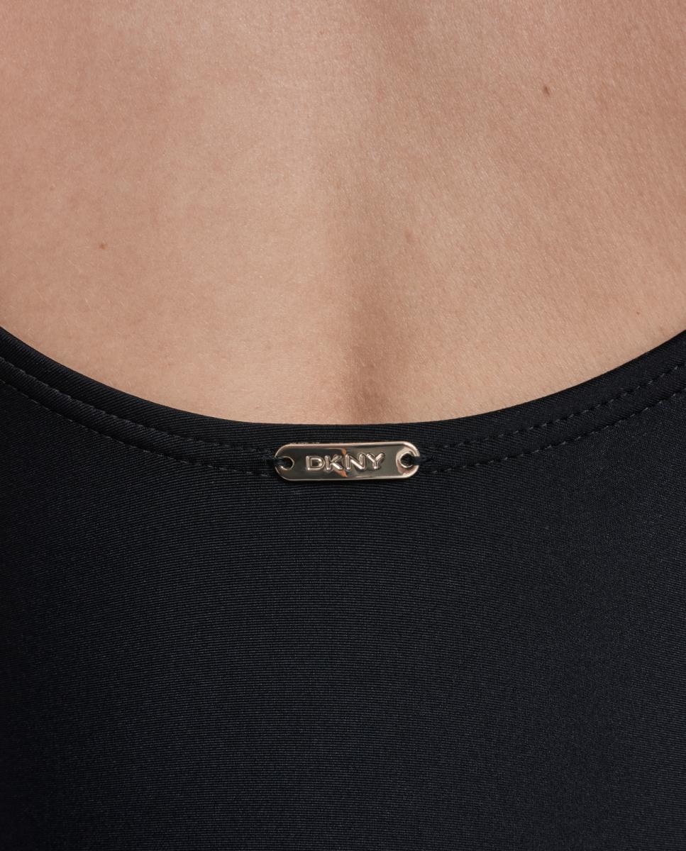 Fato de Banho Redutor Keyhole com Decote Cruzado Preto-7