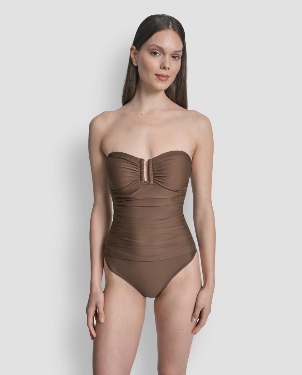 Imagem 0 de Fato de Banho Redutor Bandeau Franzido com Aro em U