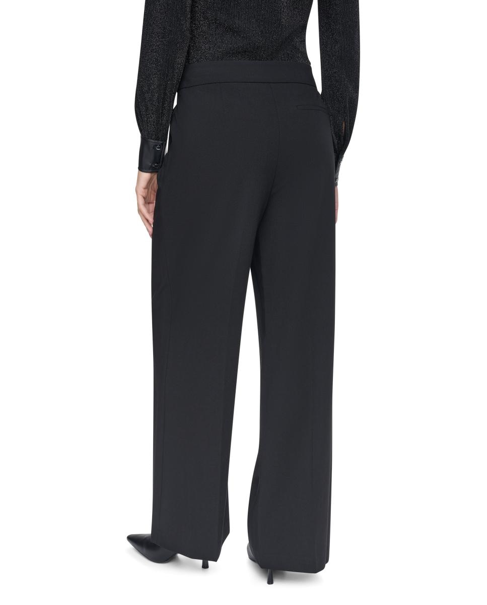 Pantalón de mujer con cinturón - DKNY - Negro Negro-5