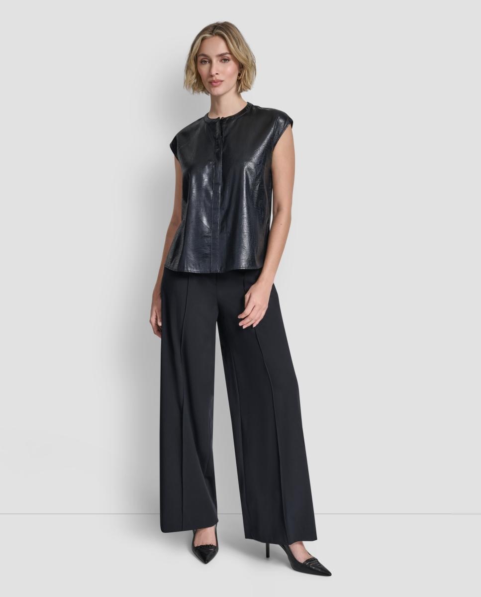 Blusa com Efeito de Polipele Preto-4