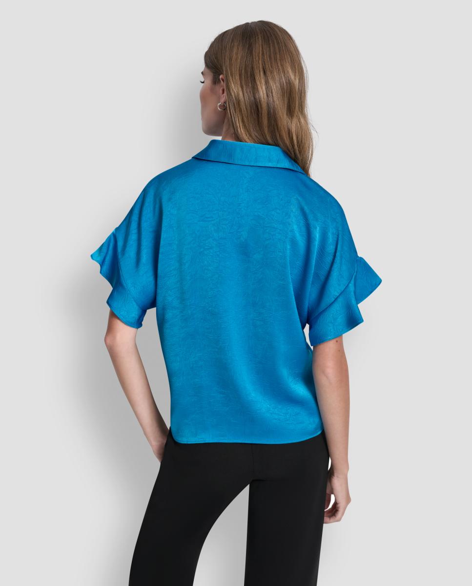 Blusa Fluida Azul-5