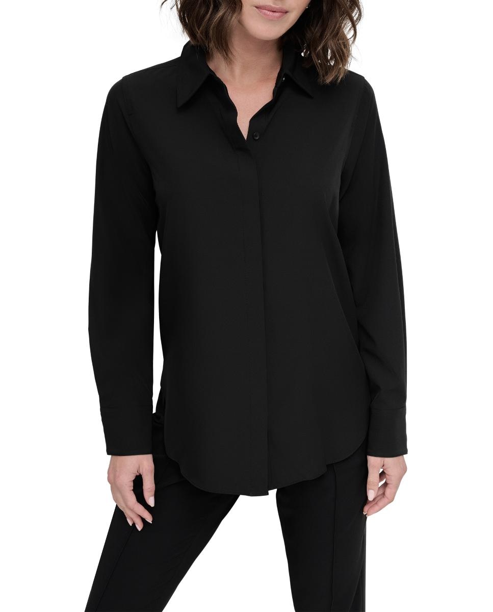 Camisa básica Pretos-1