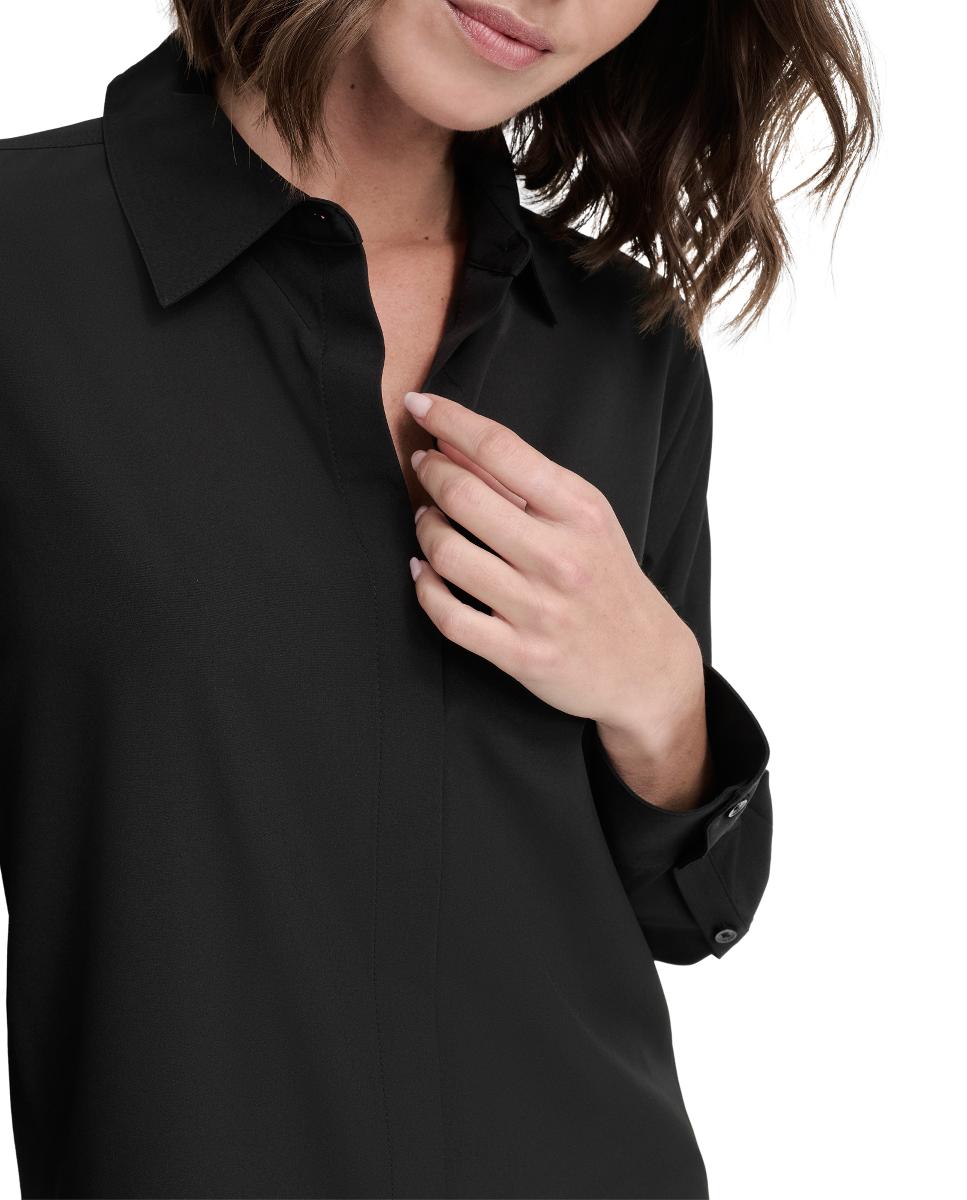 Camisa básica Pretos-5