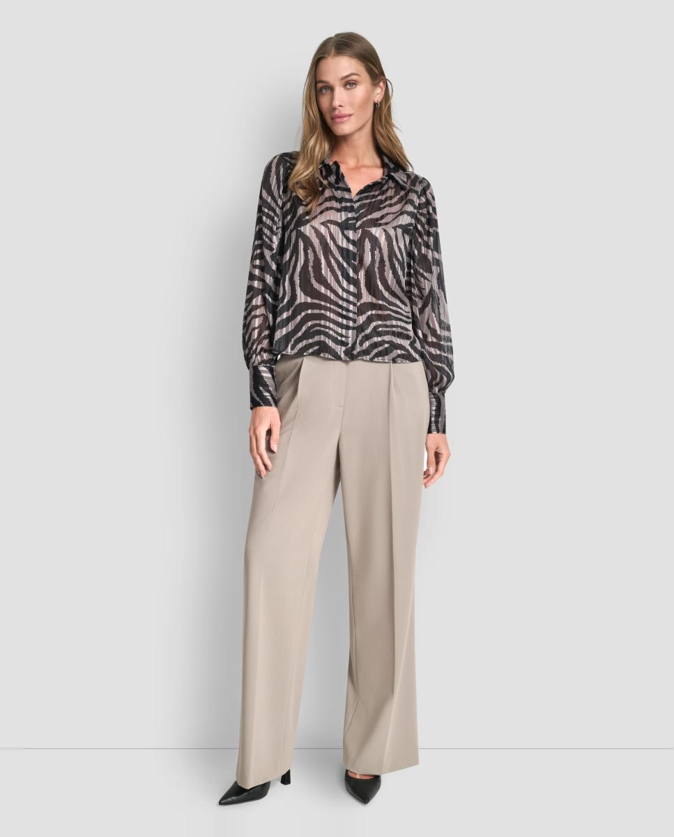 Blusa com Animal Print de Zebra Multicolor-2