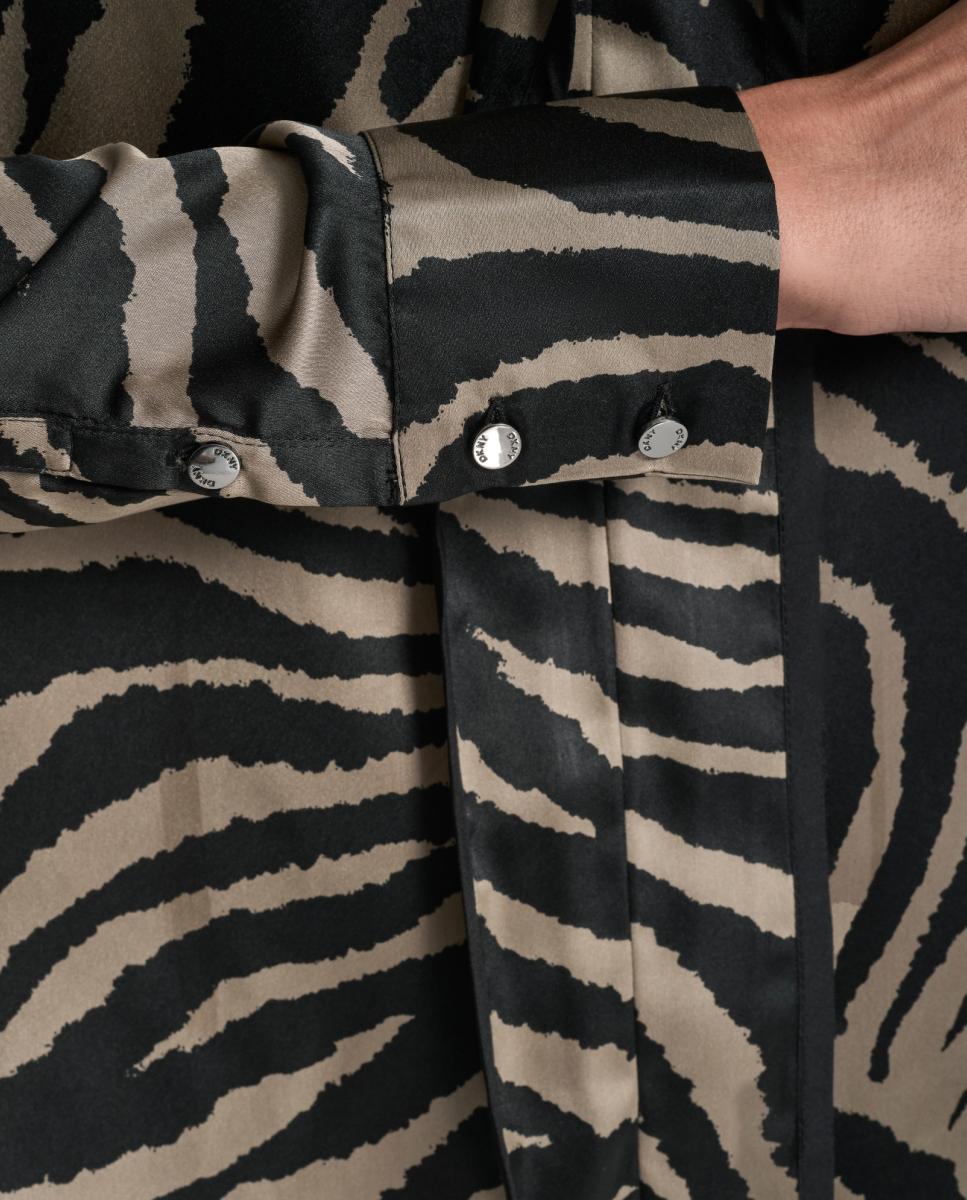 Blusa com Animal Print de Zebra Multicolor-4