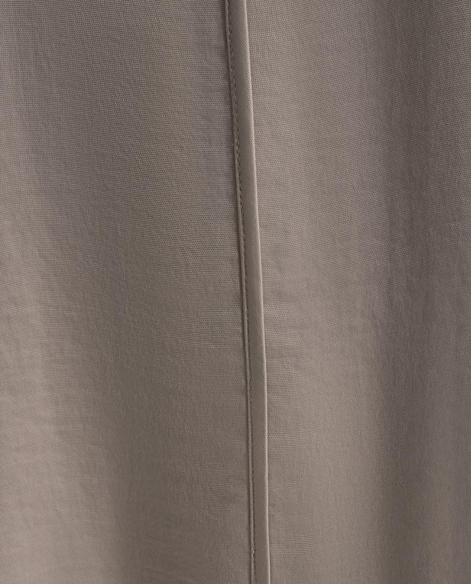 Blusa Fluida Acetinada Taupe-3