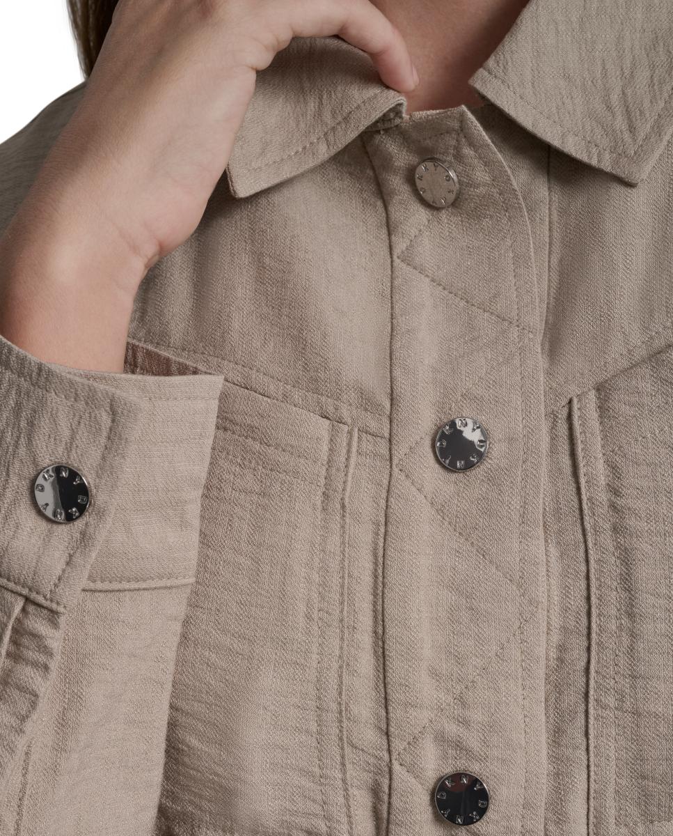 Camisa de manga comprida Taupe-2