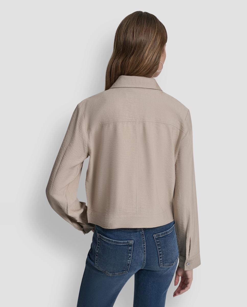 Camisa de manga comprida Taupe-3