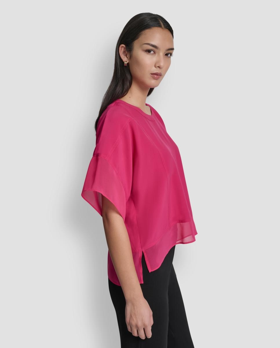 Blusa Fluida Rosa-2