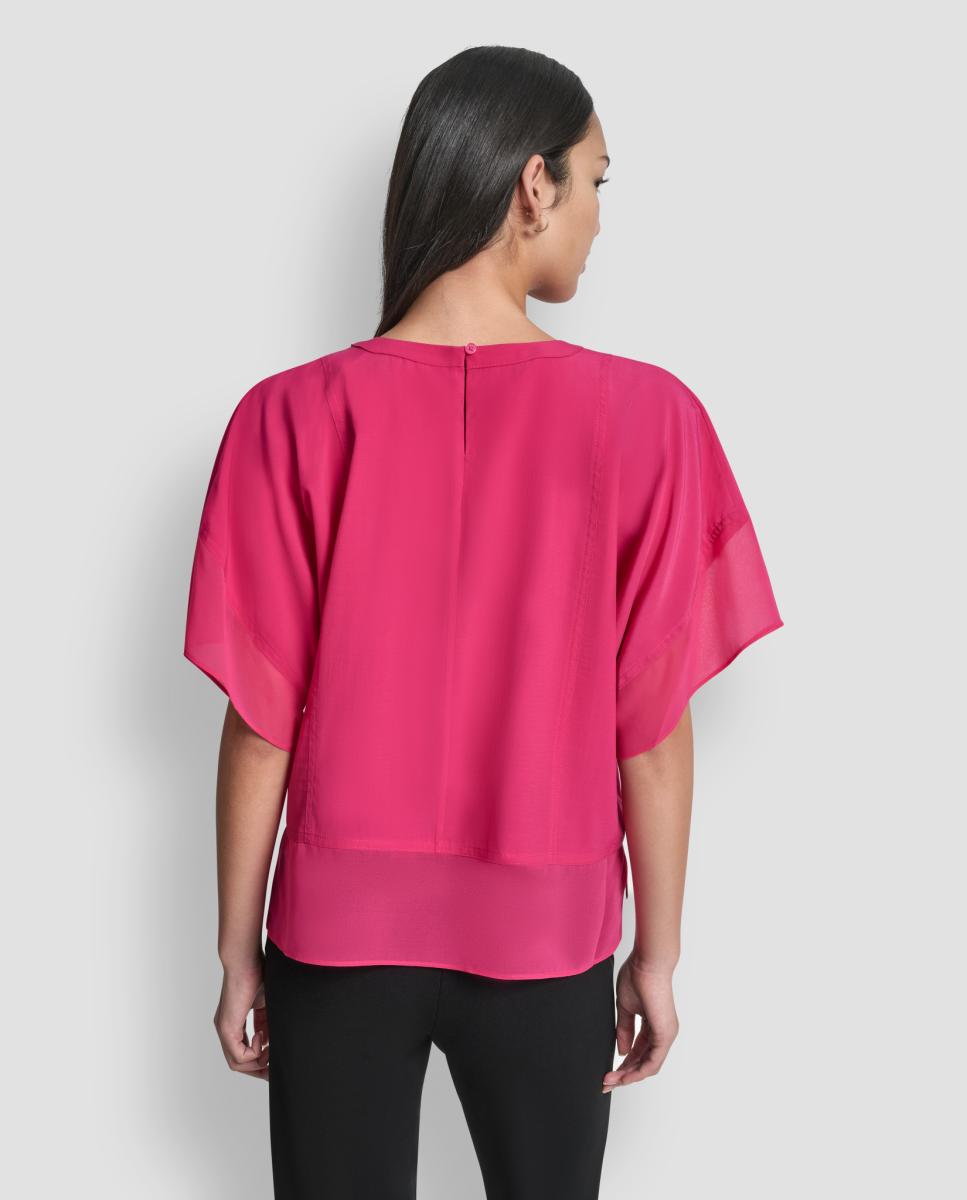 Blusa Fluida Rosa-4