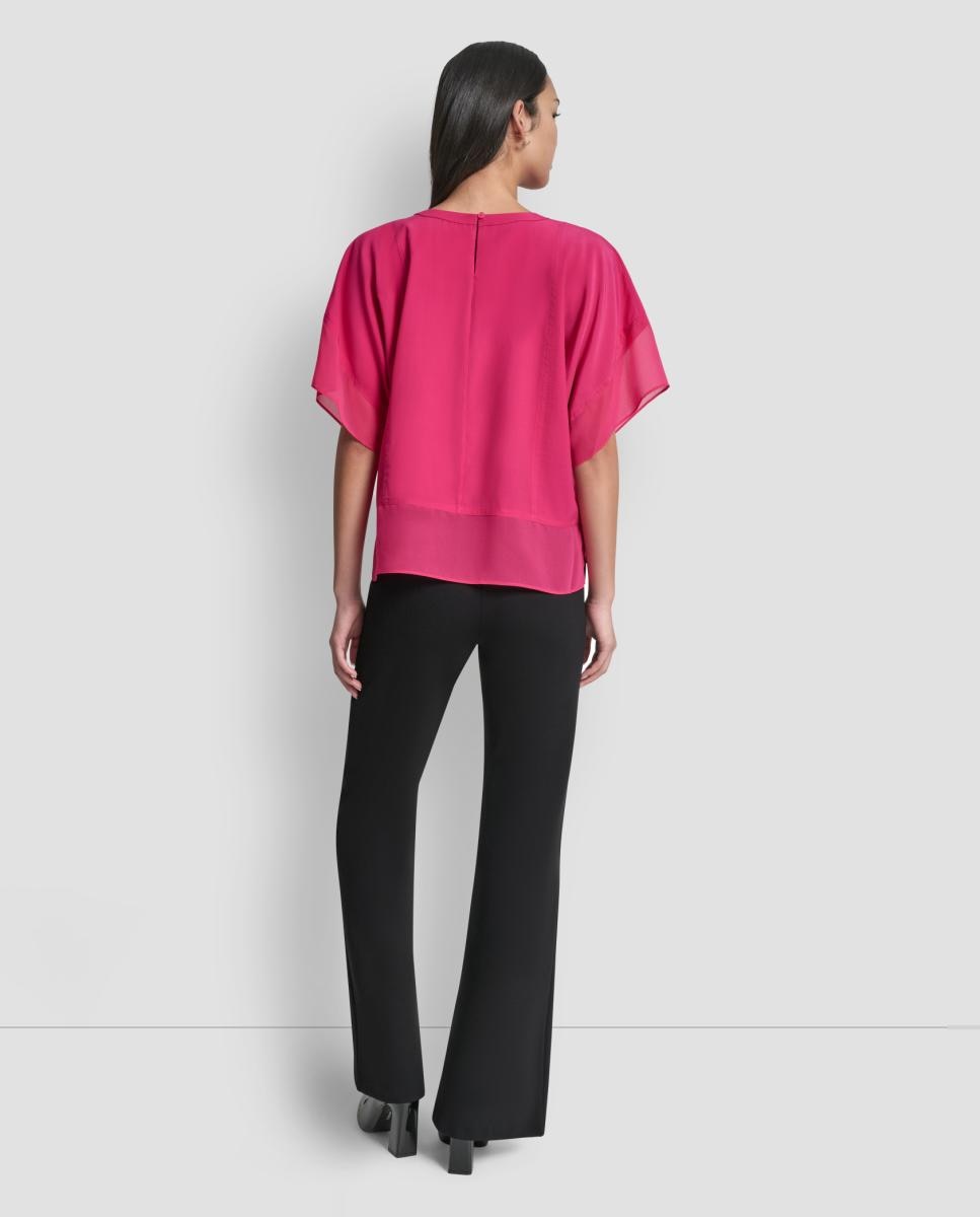 Blusa Fluida Rosa-5