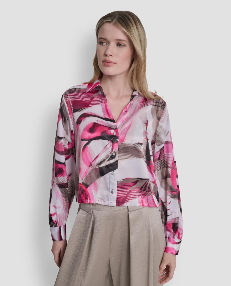 Imagem 0 de Blusa com Estampado Abstrato