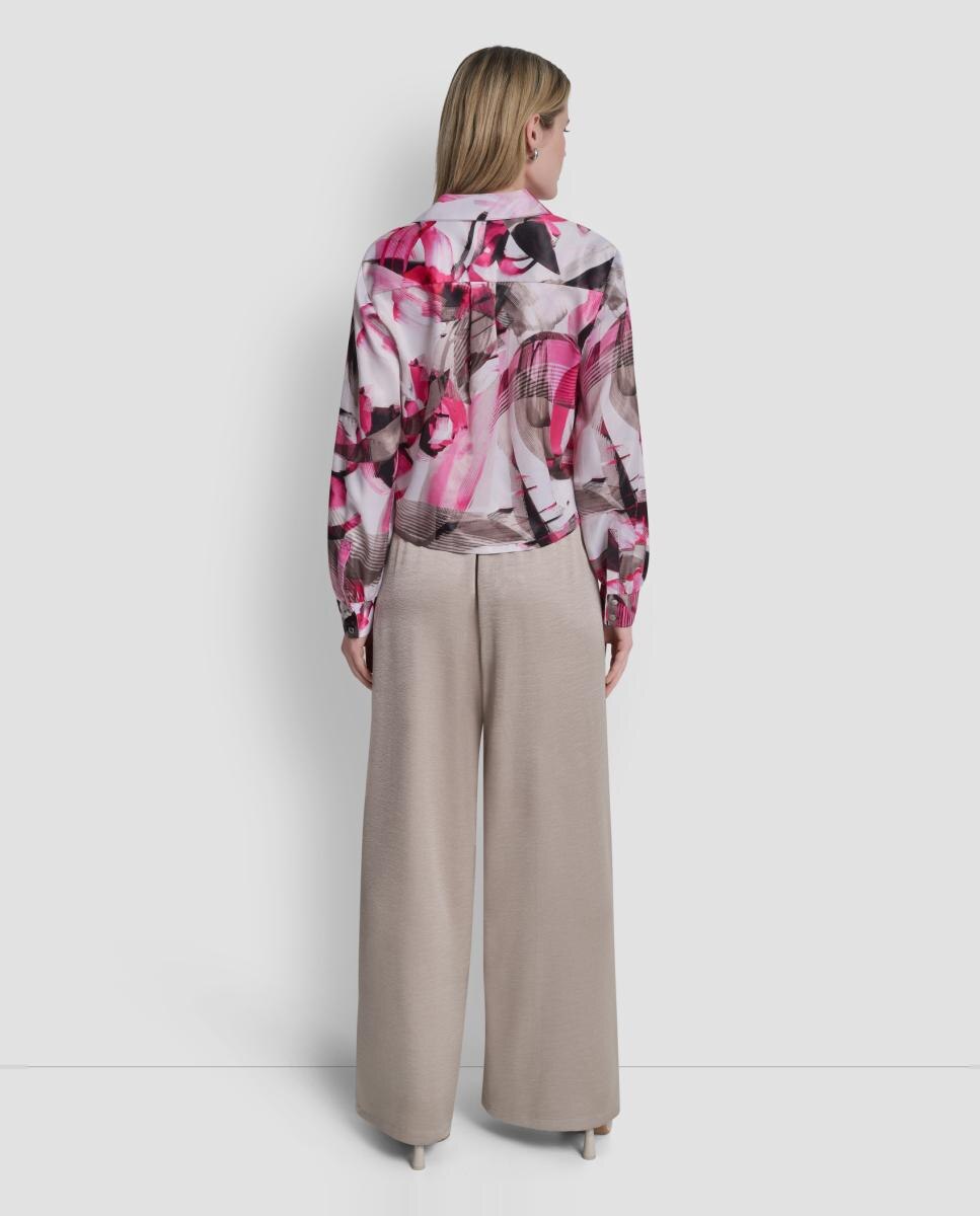 Blusa com Estampado Abstrato Multicolor-2