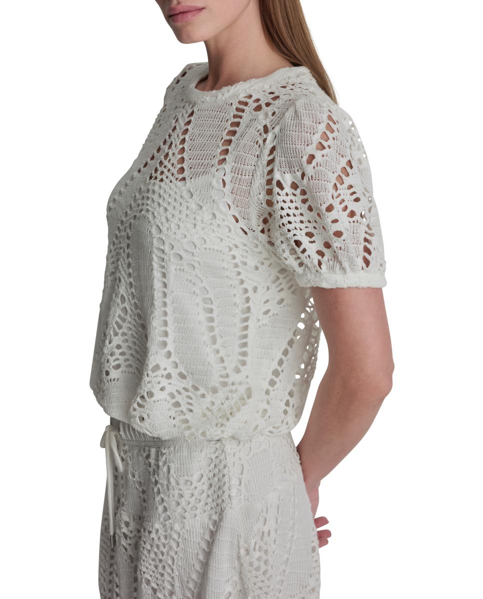 Imagem 0 de Blusa de Manga 3/4 de Crochet