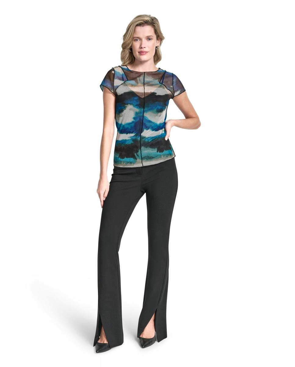 Top com Estampado Abstrato Multicolor-2