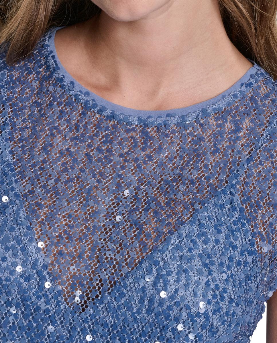 Top de Lantejoulas Azul-claro-3