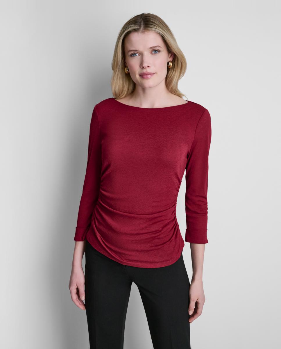 DKNY - Top fino de mujer de manga larga.