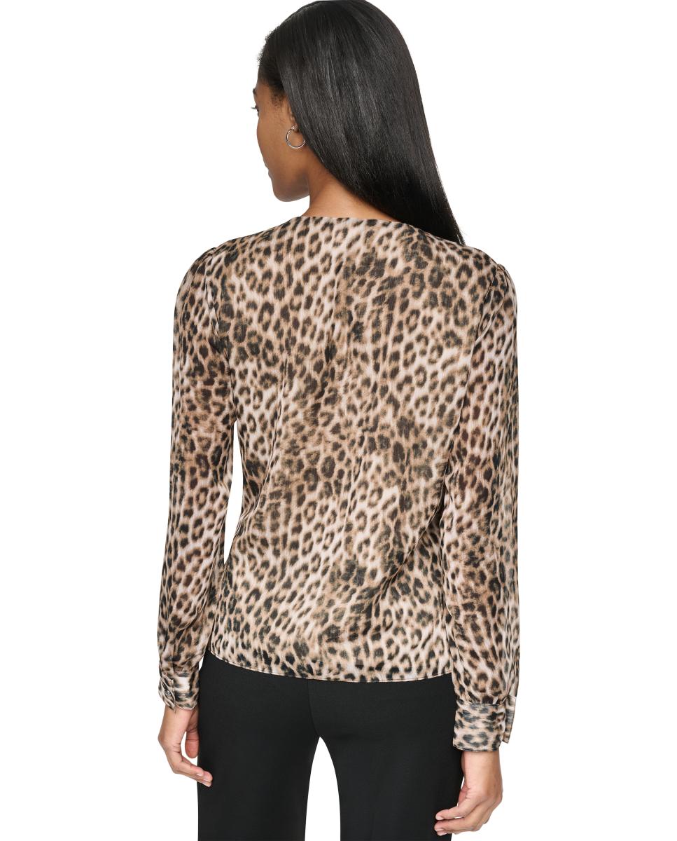Blusa com Animal Print Multicolor-4