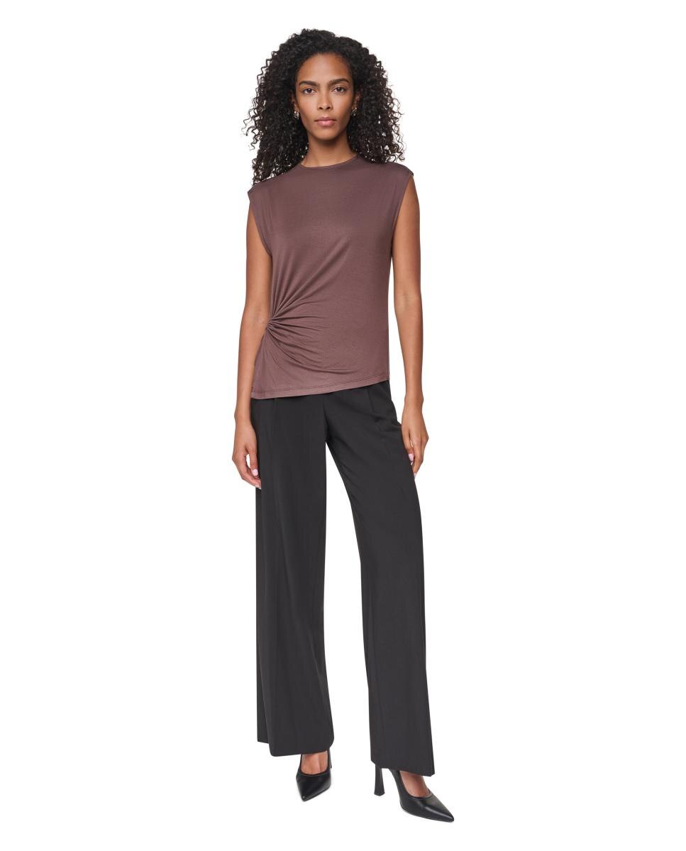 Top de mujer sin mangas - DKNY - Rojo Granate Rojo Granate-2