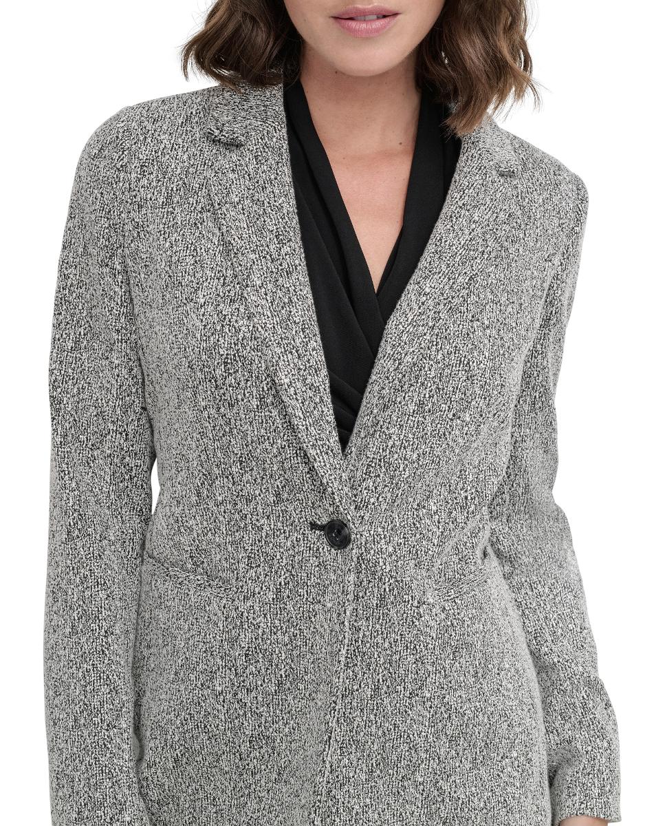 Casaco Tipo Blazer Cinzentos-5