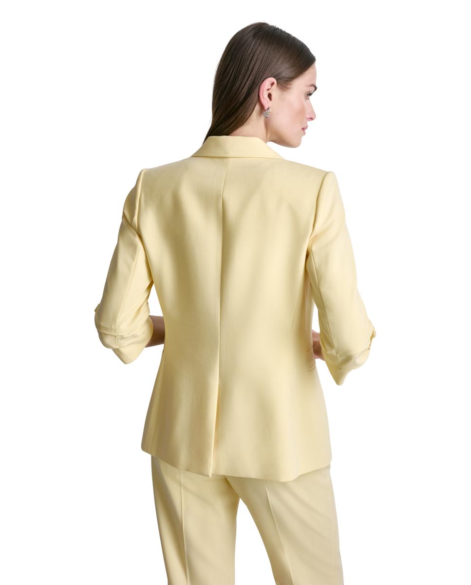 Blazer de mulher Amarelo-4