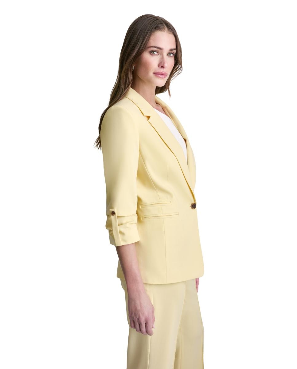 Blazer de mulher Amarelo-5