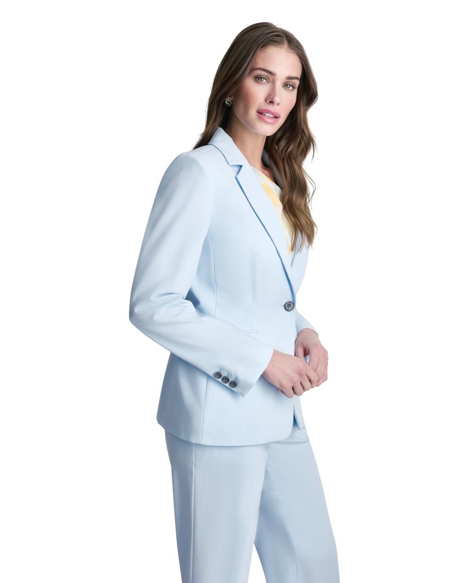 Blazer de mulher Azul-claro-2