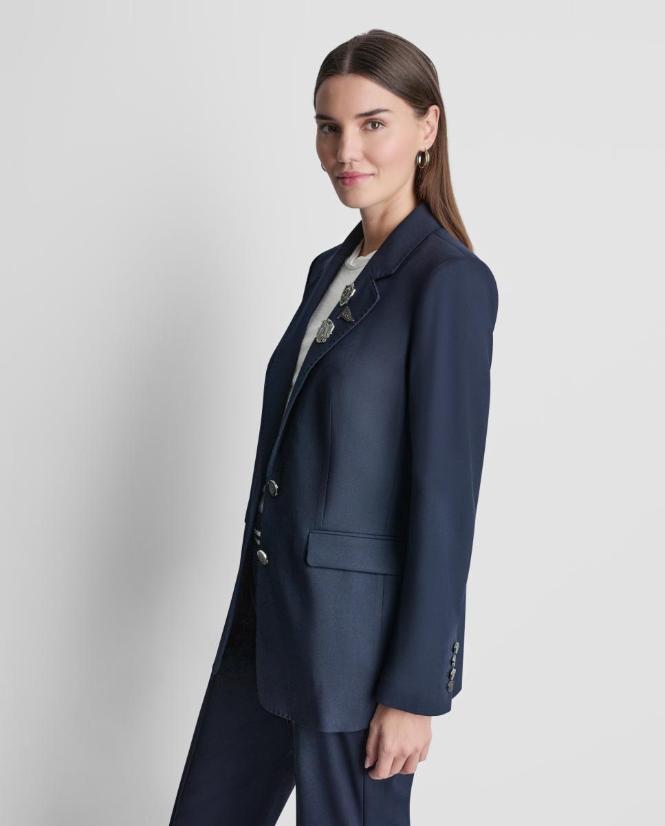 Blazer de mulher Azul-marinho-2