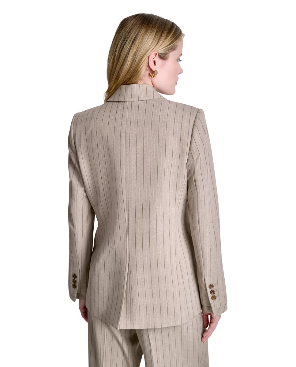 Blazer de Corte Regular Bege-4