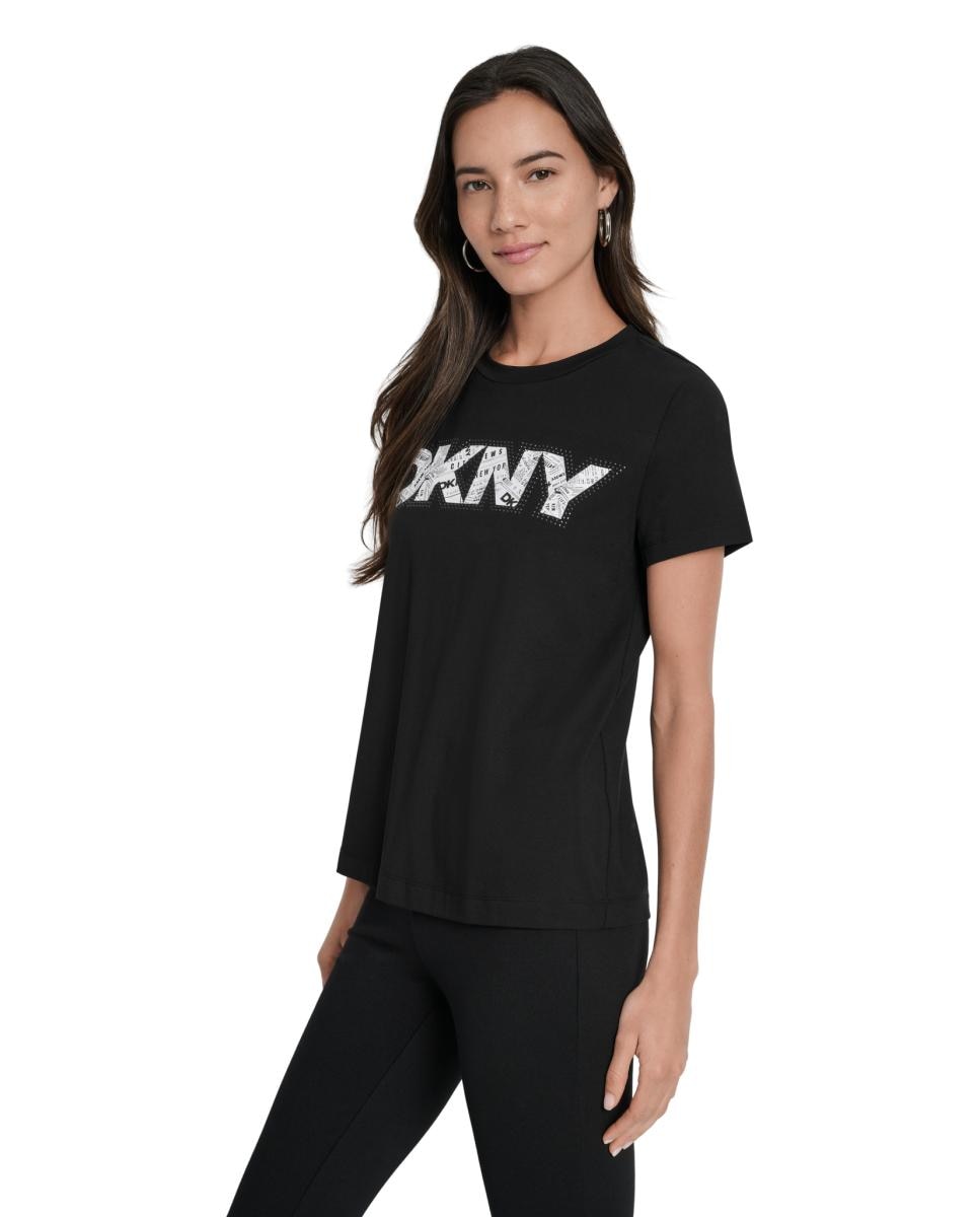 T-shirt com Logótipo Preto-5