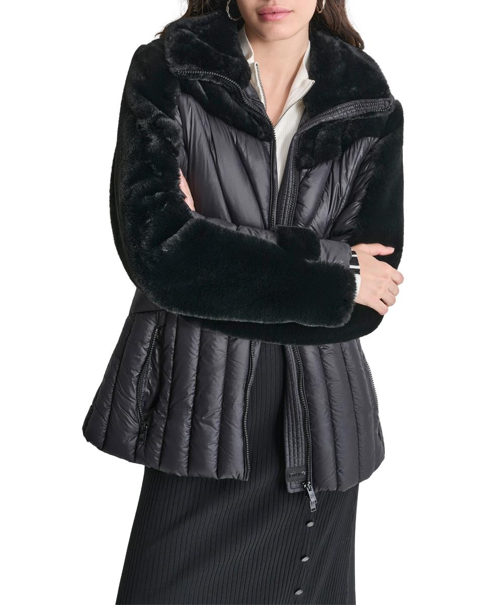 Casaco Tipo Blusão Acolchoado Pretos-1