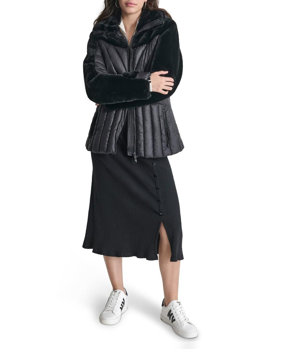 Casaco Tipo Blusão Acolchoado Pretos-3