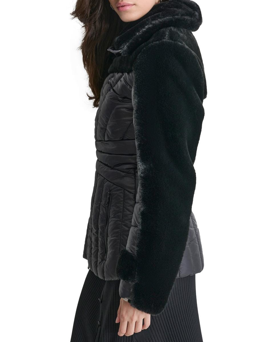 Casaco Tipo Blusão Acolchoado Pretos-4