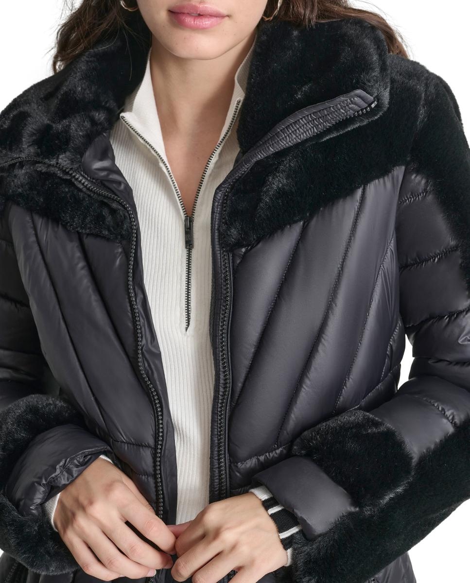 Casaco Tipo Blusão Acolchoado Pretos-5