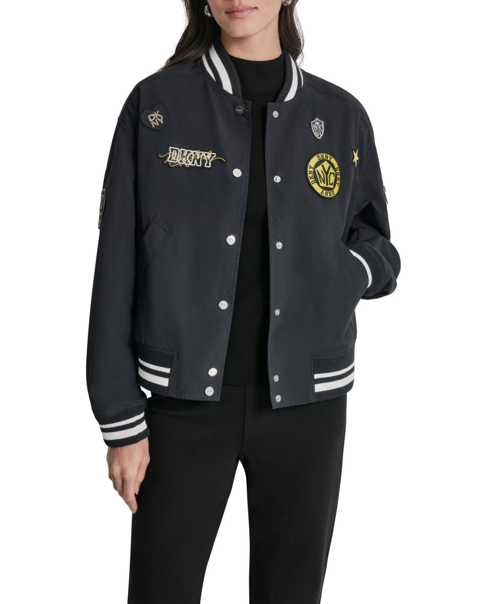 Imagem 0 de Casaco Varsity com Pins e Remendos