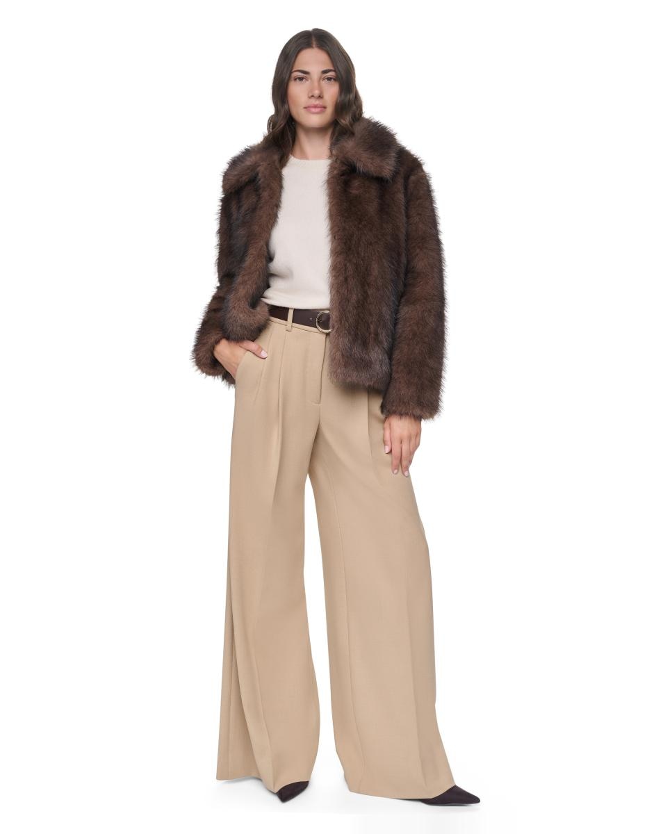 Imagen 5 de Chaqueta de mujer de pelo sintético - DKNY - Marrón Marrón