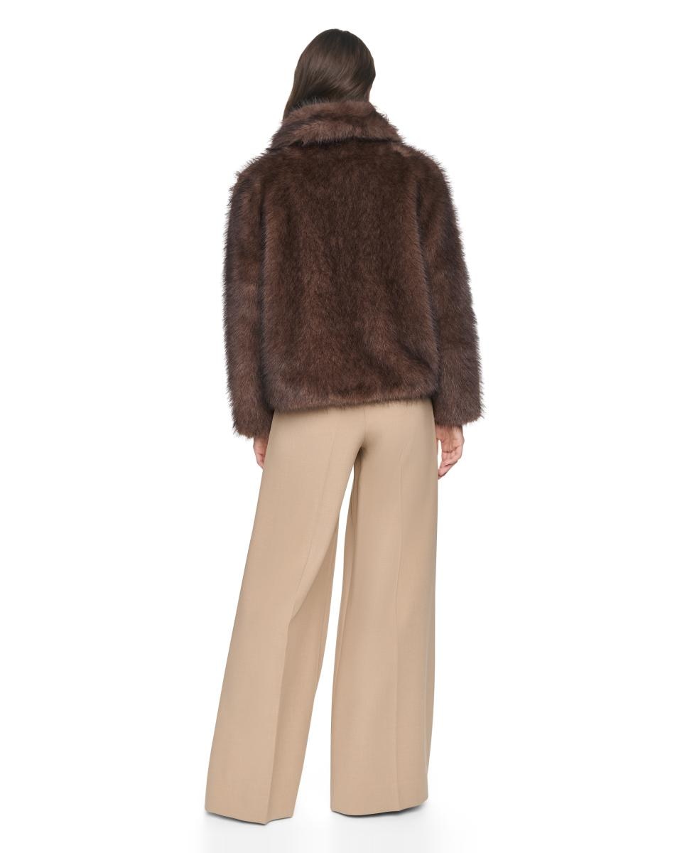 Imagen 7 de Chaqueta de mujer de pelo sintético - DKNY - Marrón Marrón