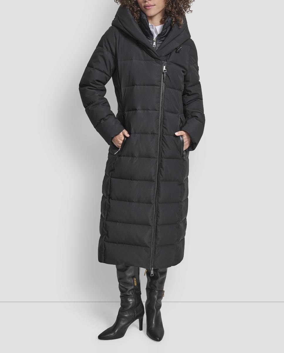 Sobretudo Tipo Blusão Acolchoado Preto-1