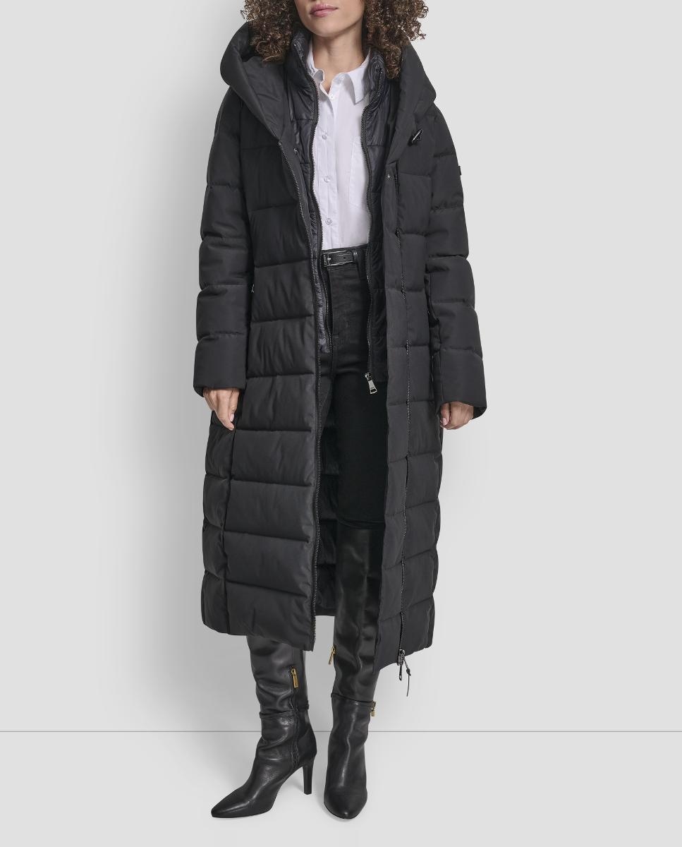 Sobretudo Tipo Blusão Acolchoado Preto-3